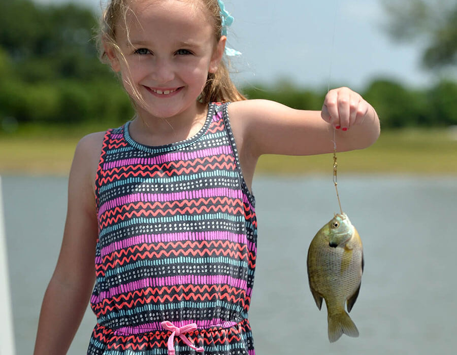 Kid with Fish at Union Park