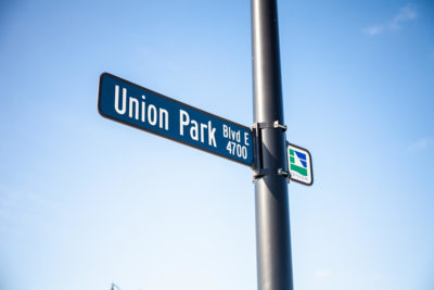 Street Sign Labeled Union Park